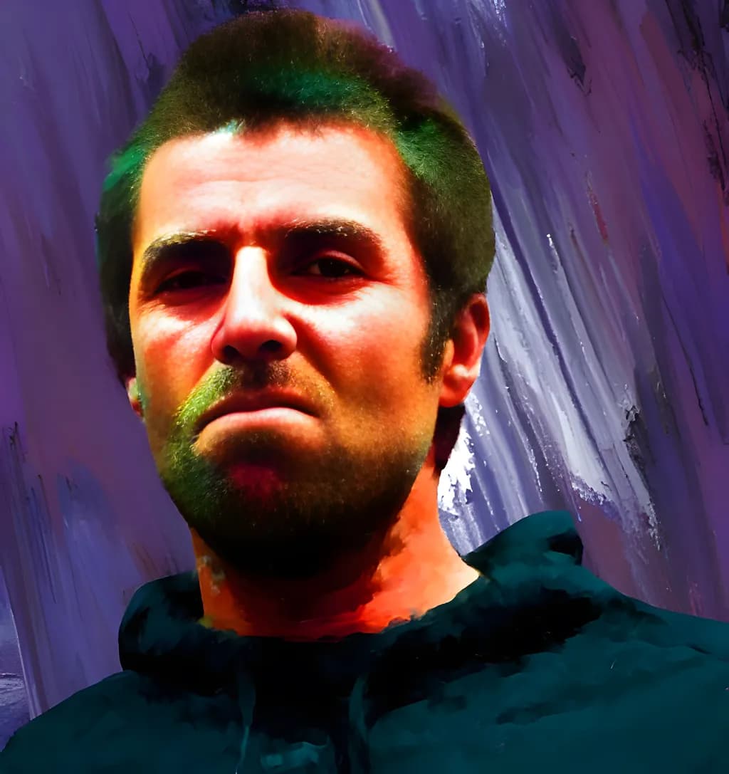 Vivid Defiance: A Portrait of Raw Emotion and Strength