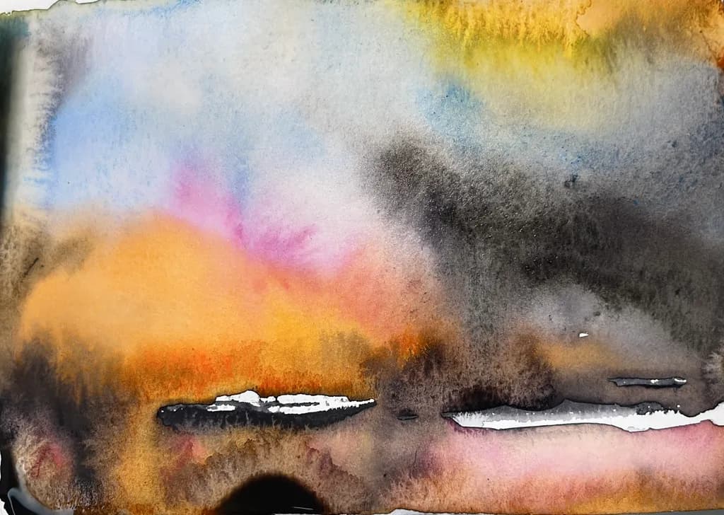 Whispers of Dawn: A Watercolor Journey Through Color and Emotion
