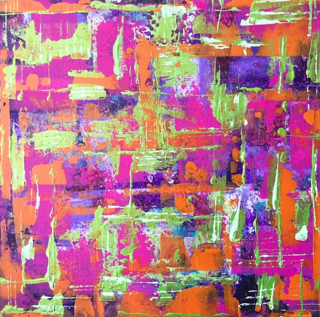 Vibrant Harmony: A Dance of Colorful Chaos in Abstract Expressionism