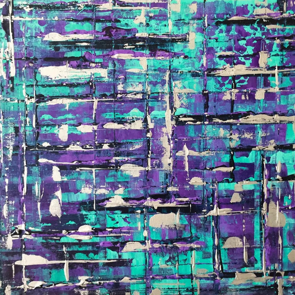 Vibrant Layers: An Abstract Journey Through Color and Texture