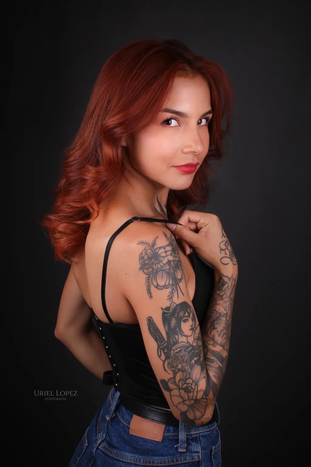 Whispers of Ink: A Portrait of Strength and Beauty