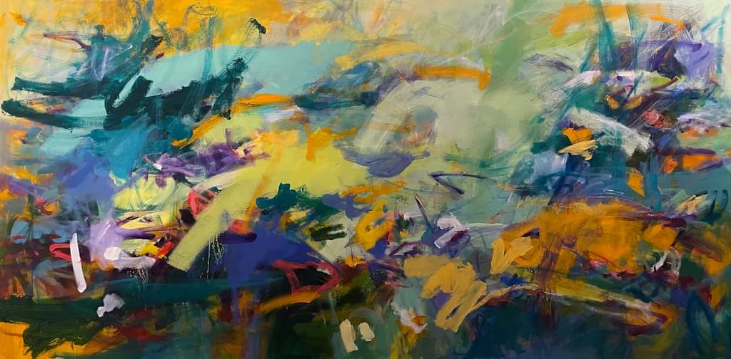 Colorful Brushstroke Dance