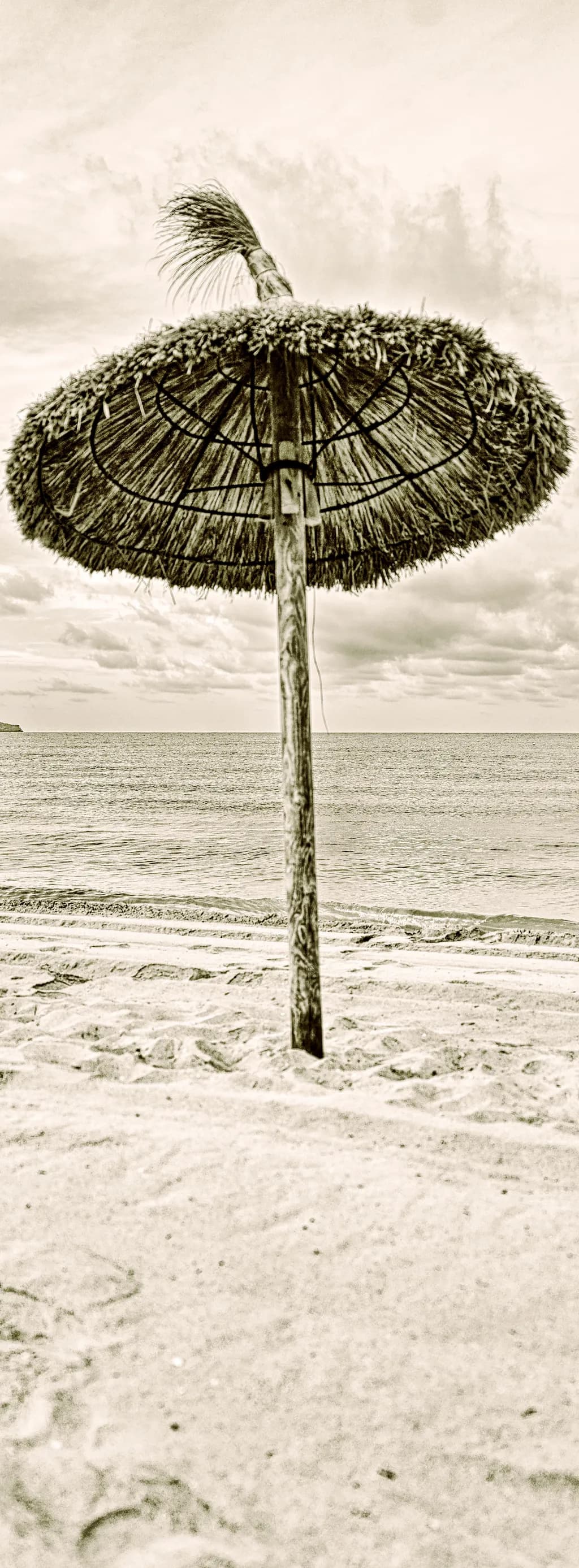 Serenity Under the Umbrella: A Tranquil Beach Escape