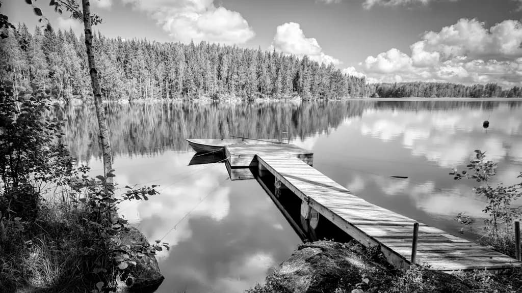 Whispers of Serenity: A Tranquil Dock by the Lake