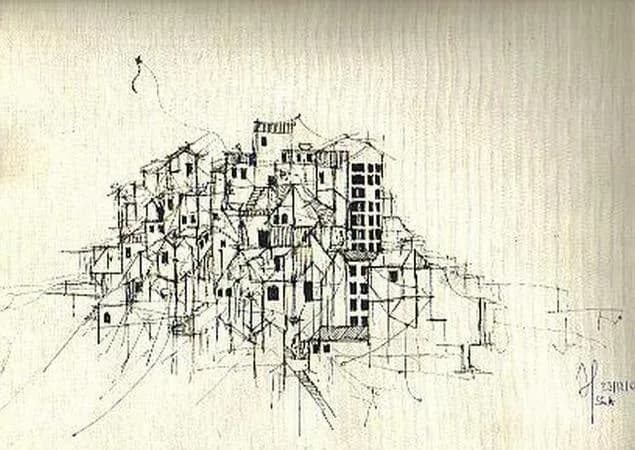 Whispers of a Forgotten Village: An Intricate Sketch of Urban Solitude