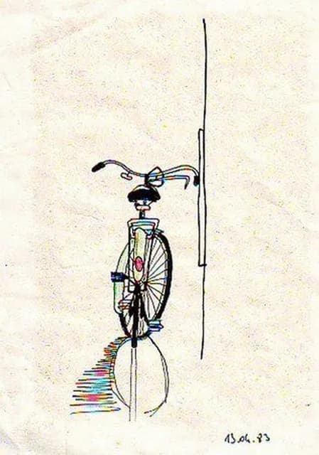 Whispers of Motion: A Minimalist Bicycle Sketch