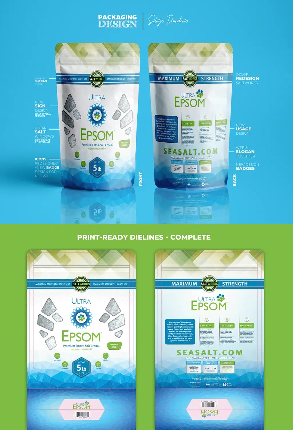 Premium Salt Packaging Design for Wellness Brands