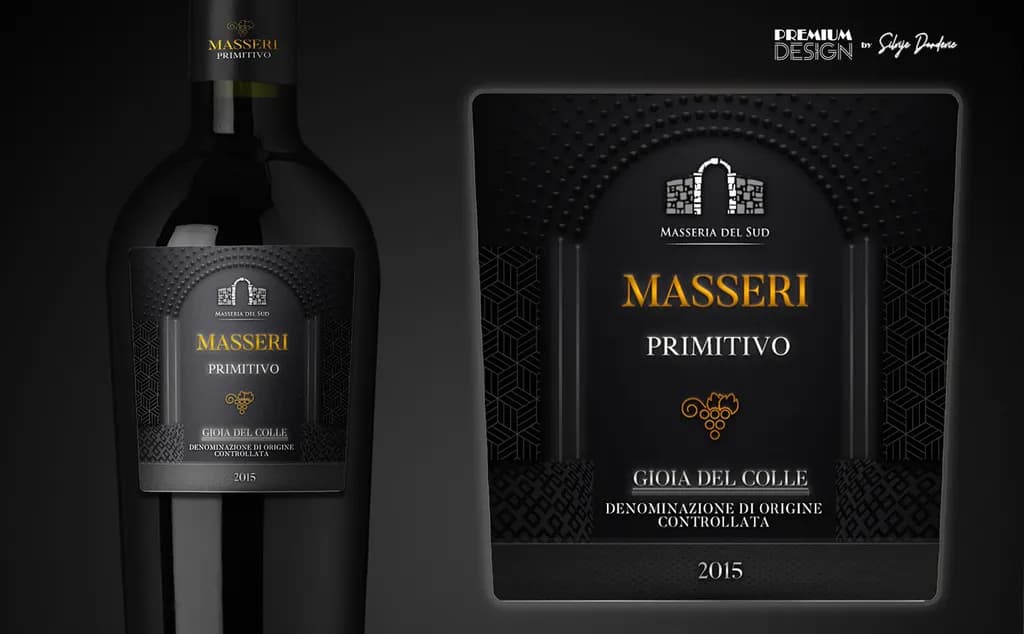 A Vintage Wine Label Inspired by Elegance