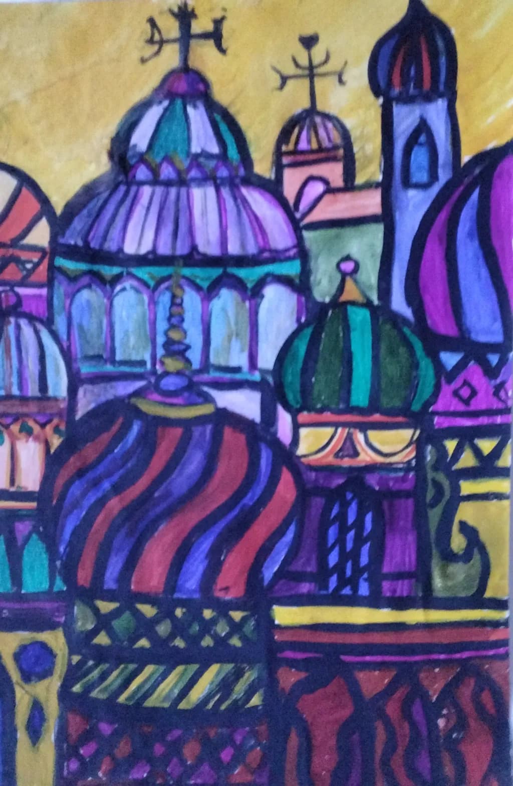 Vibrant Domes: A Kaleidoscope of Architectural Splendor
