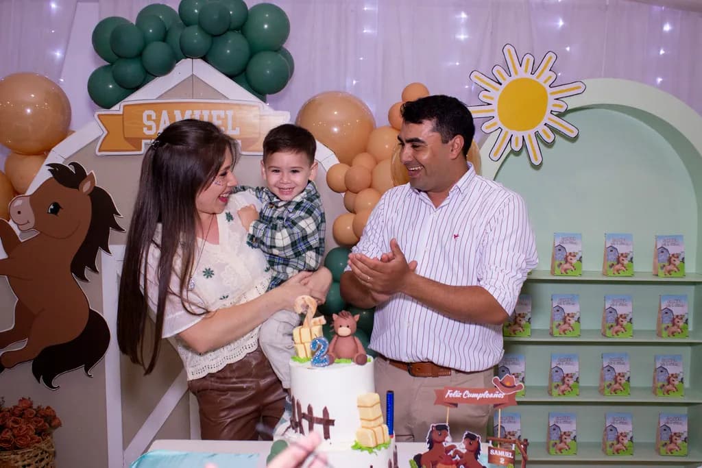 Joyful Celebration: A Family's Love at Samuel's Birthday Party