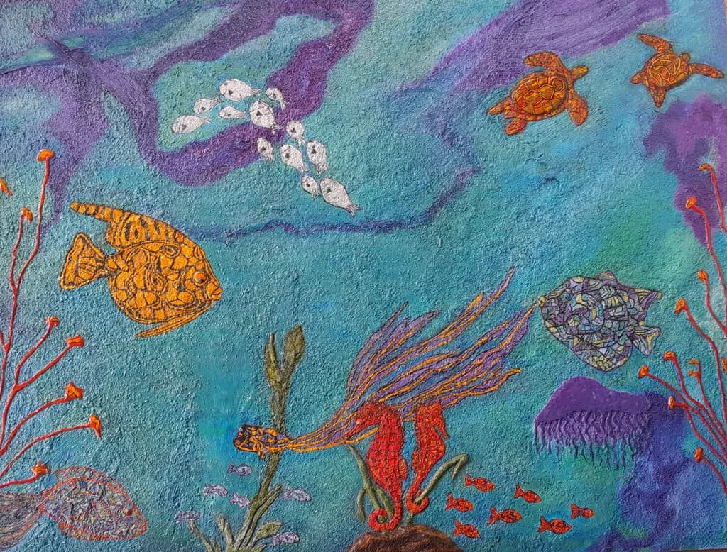 Vibrant Underwater Symphony: A Colorful Dance of Marine Life