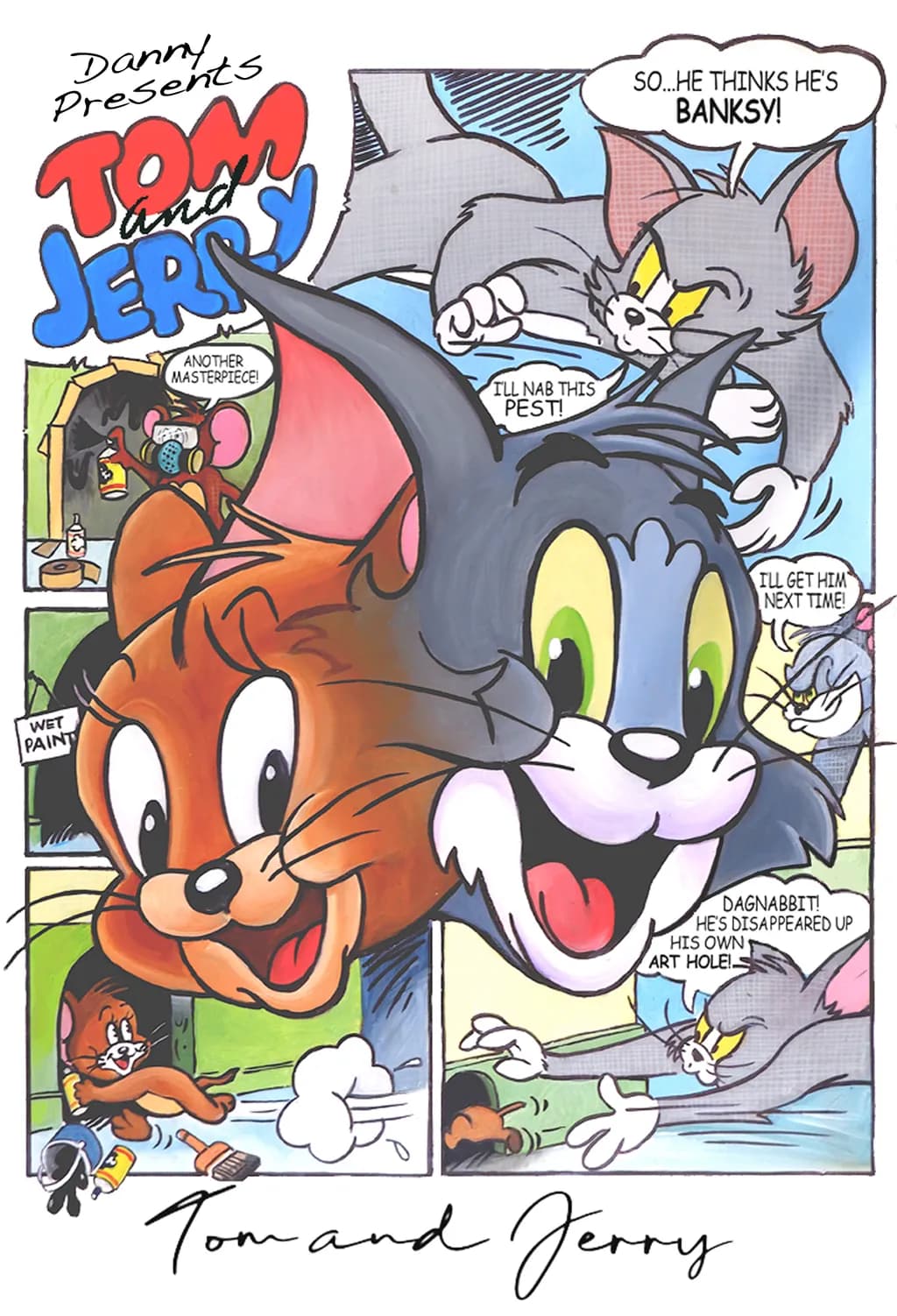 Whimsical Antics: Tom and Jerry's Artistic Adventure in Animation Comedy