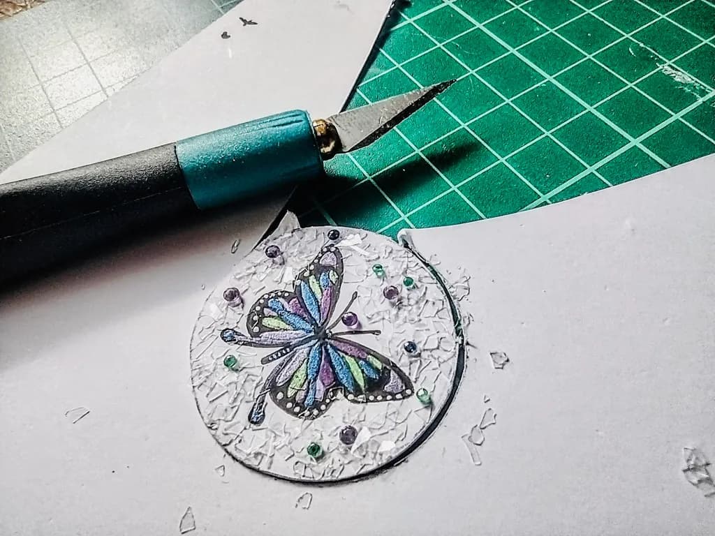 Whimsical Butterfly: A Delicate Dance of Color and Texture in Paper Art