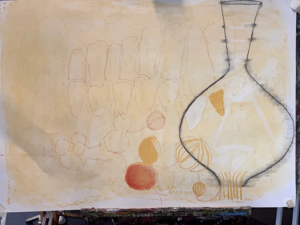 Echoes of Form: A Study in Line and Color Dynamics
