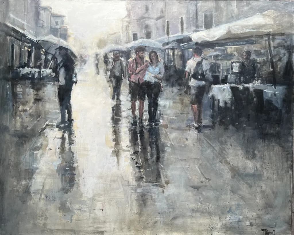 Rainy Day Street Scene