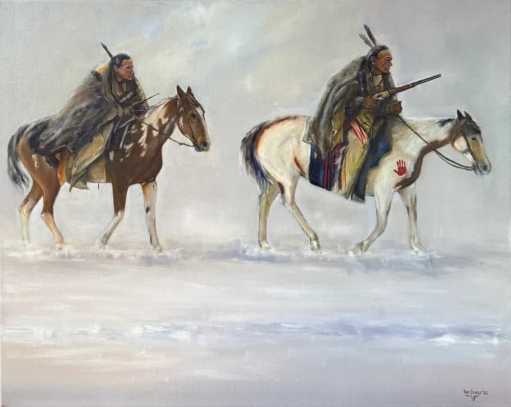 Silent Riders of Winter's Embrace: A Journey Through Indigenous Landscapes with Horses and Heritage