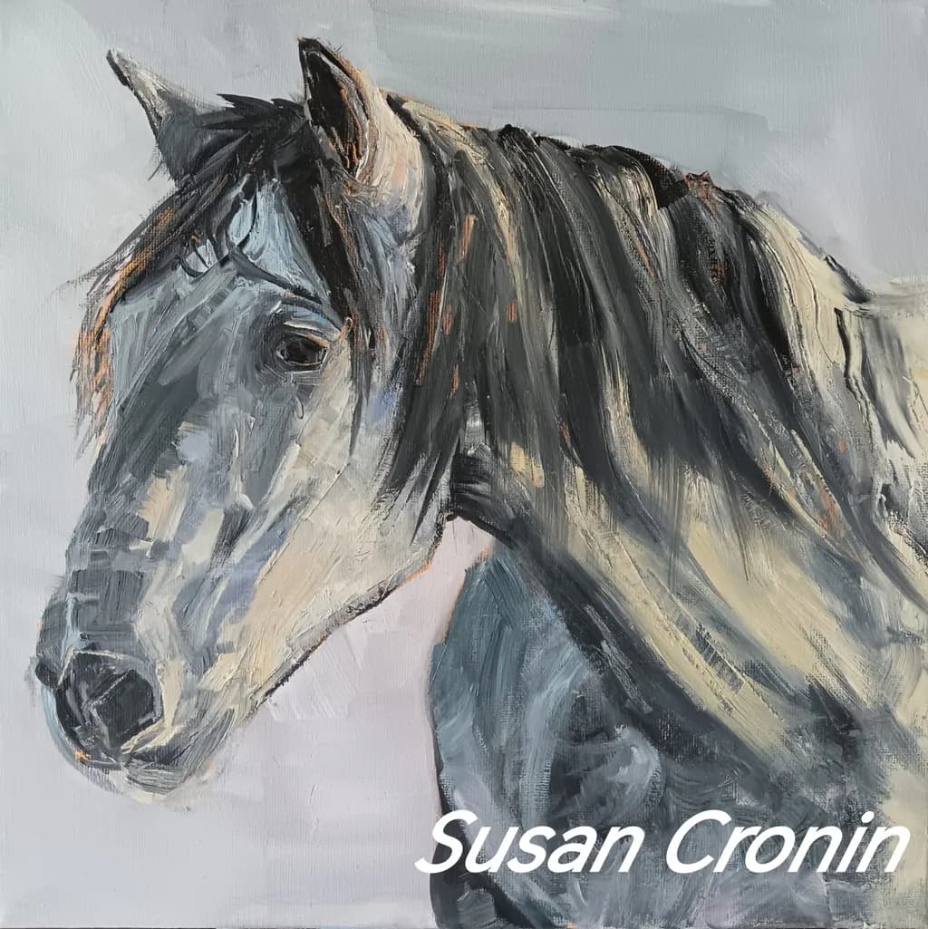 Whispers of the Gray: A Portrait of Equine Elegance