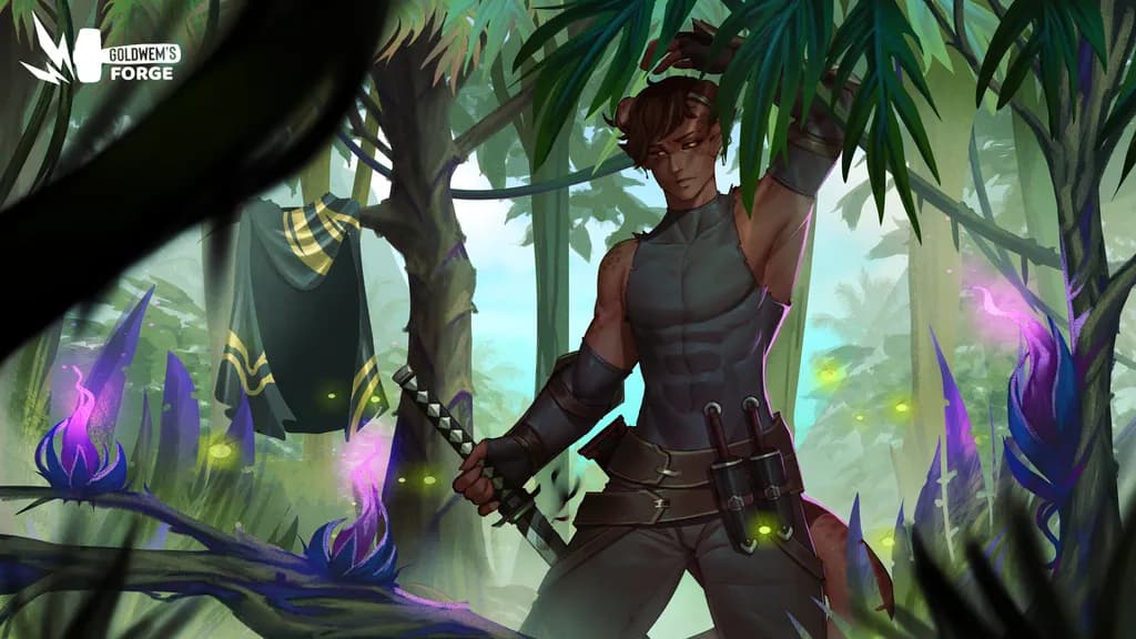 Whispers of the Enchanted Forest: A Stealthy Warrior's Journey Through Magic and Adventure