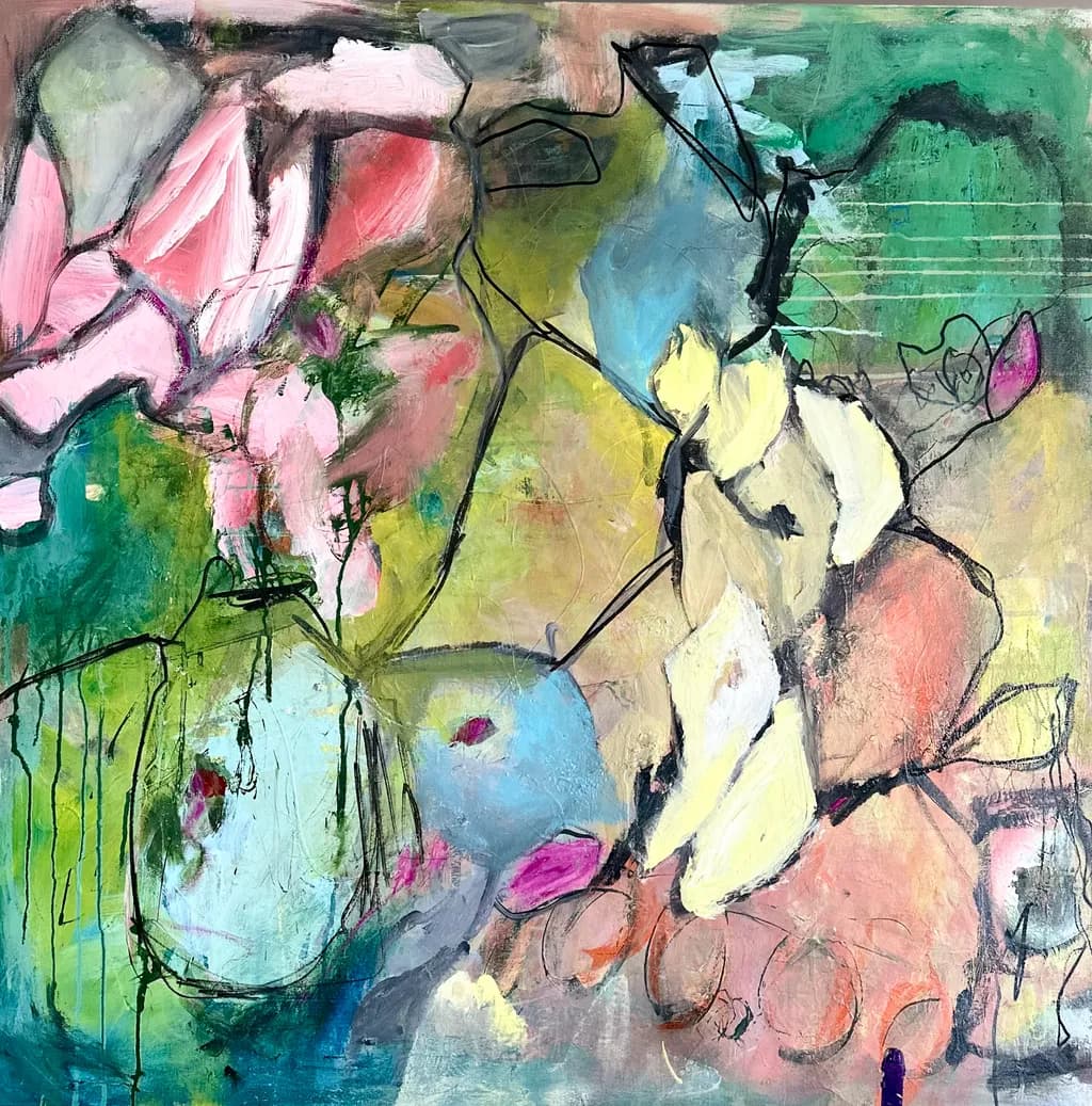 Vibrant Whispers: An Abstract Journey Through Color and Emotion