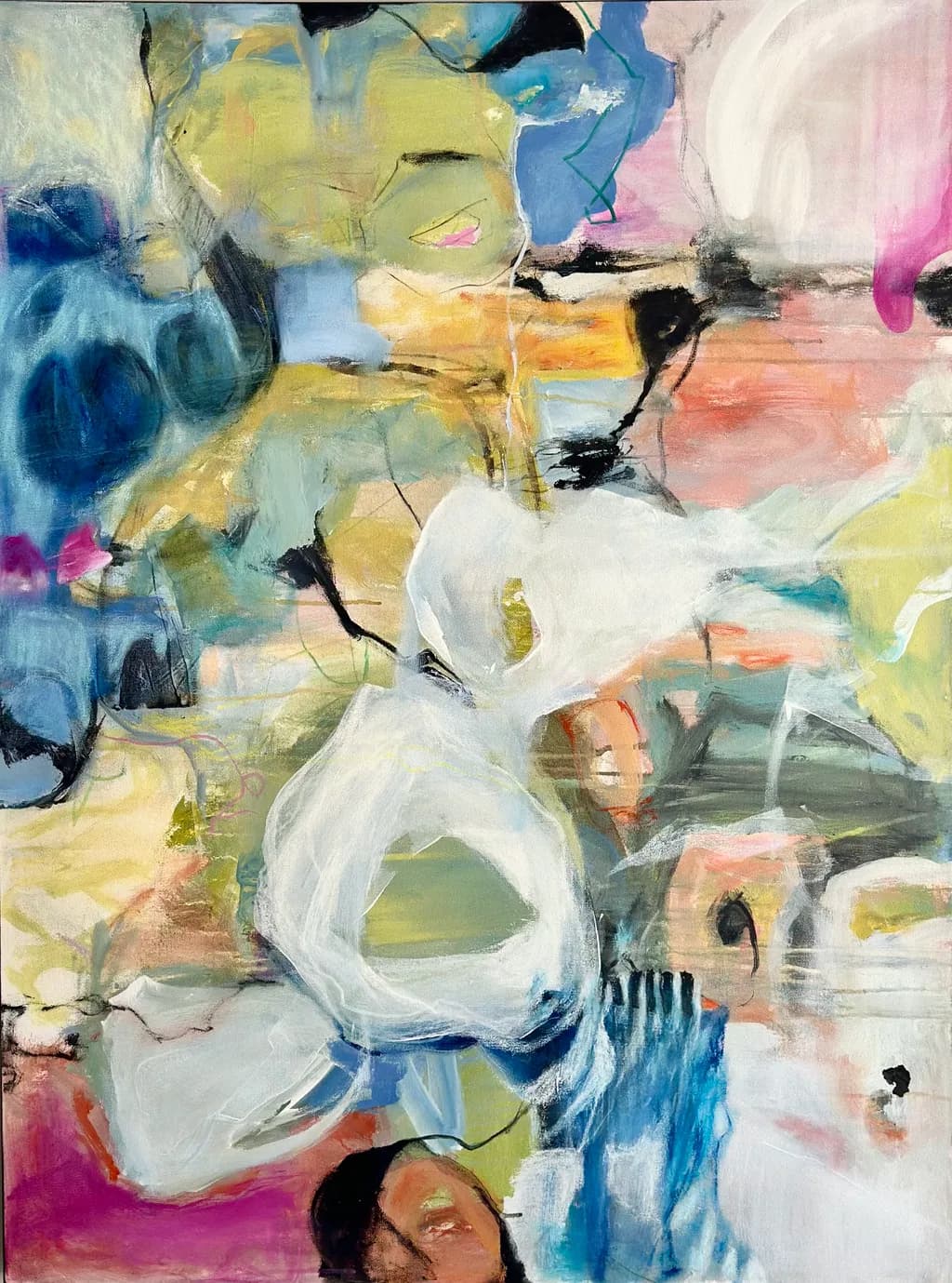 Whispers of Color: An Abstract Journey Through Emotion and Form