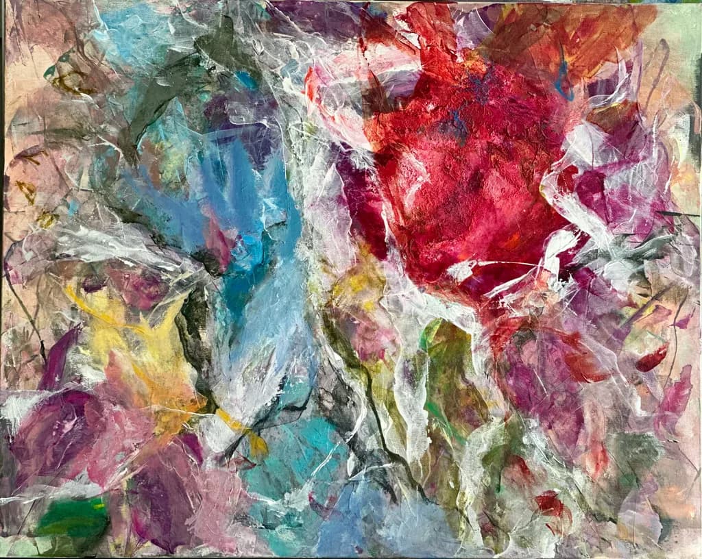 Vibrant Whispers: An Abstract Dance of Color and Emotion