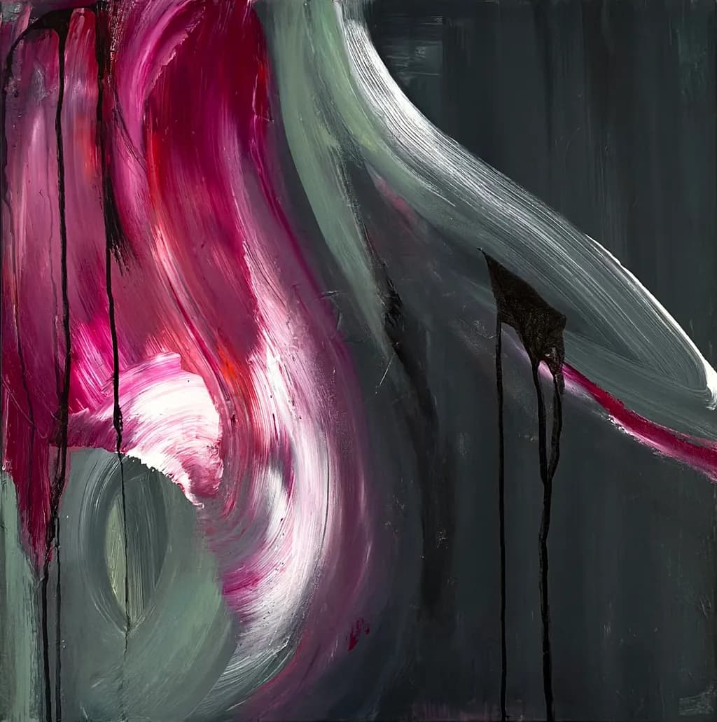 Whispers of Color: A Dance of Emotion in Abstract Form