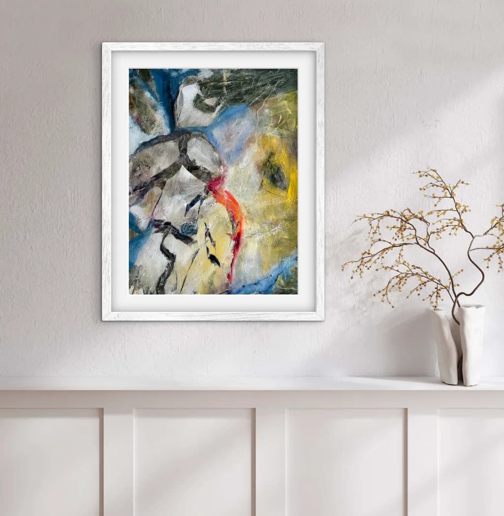 Vibrant Whispers: An Abstract Expression of Color and Emotion