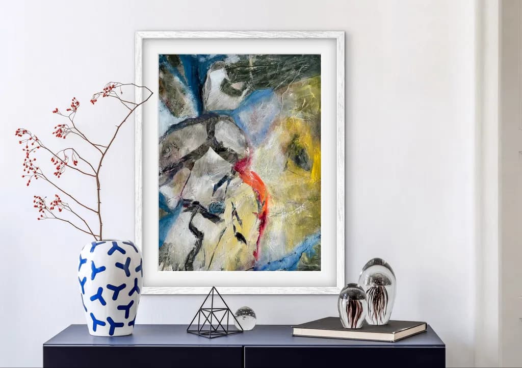 Vibrant Whispers: An Abstract Journey Through Color and Emotion