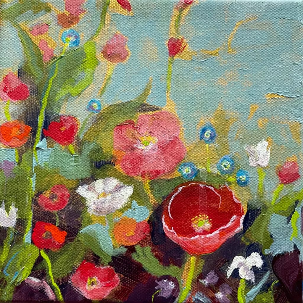 Vibrant Blossoms: An Abstract Celebration of Nature's Colors