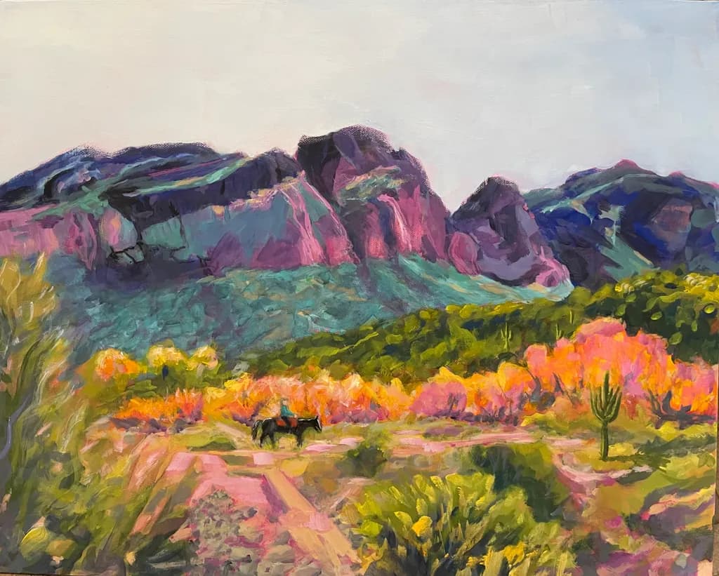 Whispers of the Desert: A Vibrant Journey Through Colorful Landscapes and Majestic Mountains