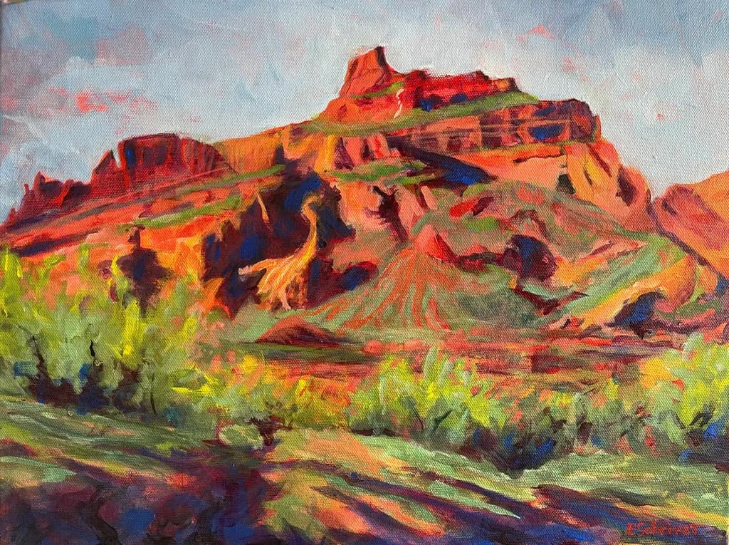 Vibrant Echoes of the Desert: A Colorful Tribute to Nature's Majesty