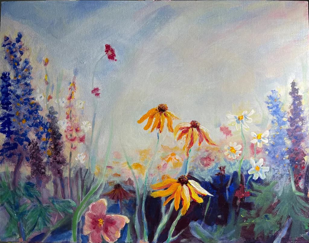 Whispers of Spring: A Colorful Floral Symphony in Nature's Embrace