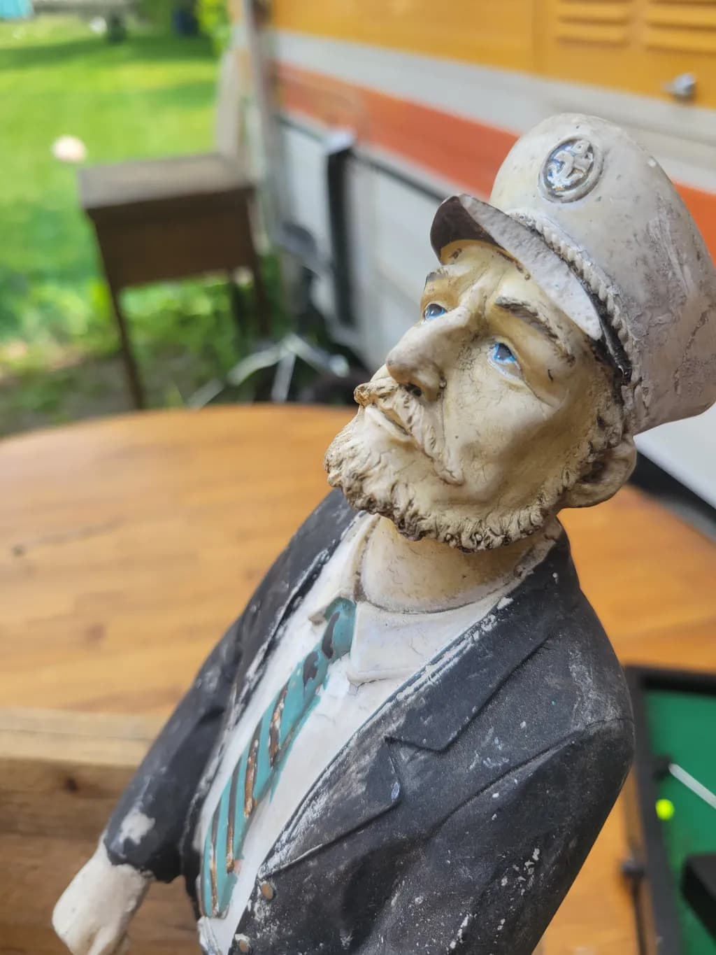 Nautical Nostalgia: Vintage Captain Figurine with Timeless Charm