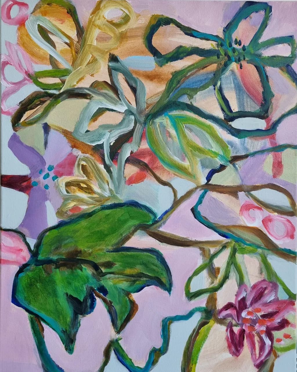 Whispers of Nature: A Colorful Dance of Flora and Form