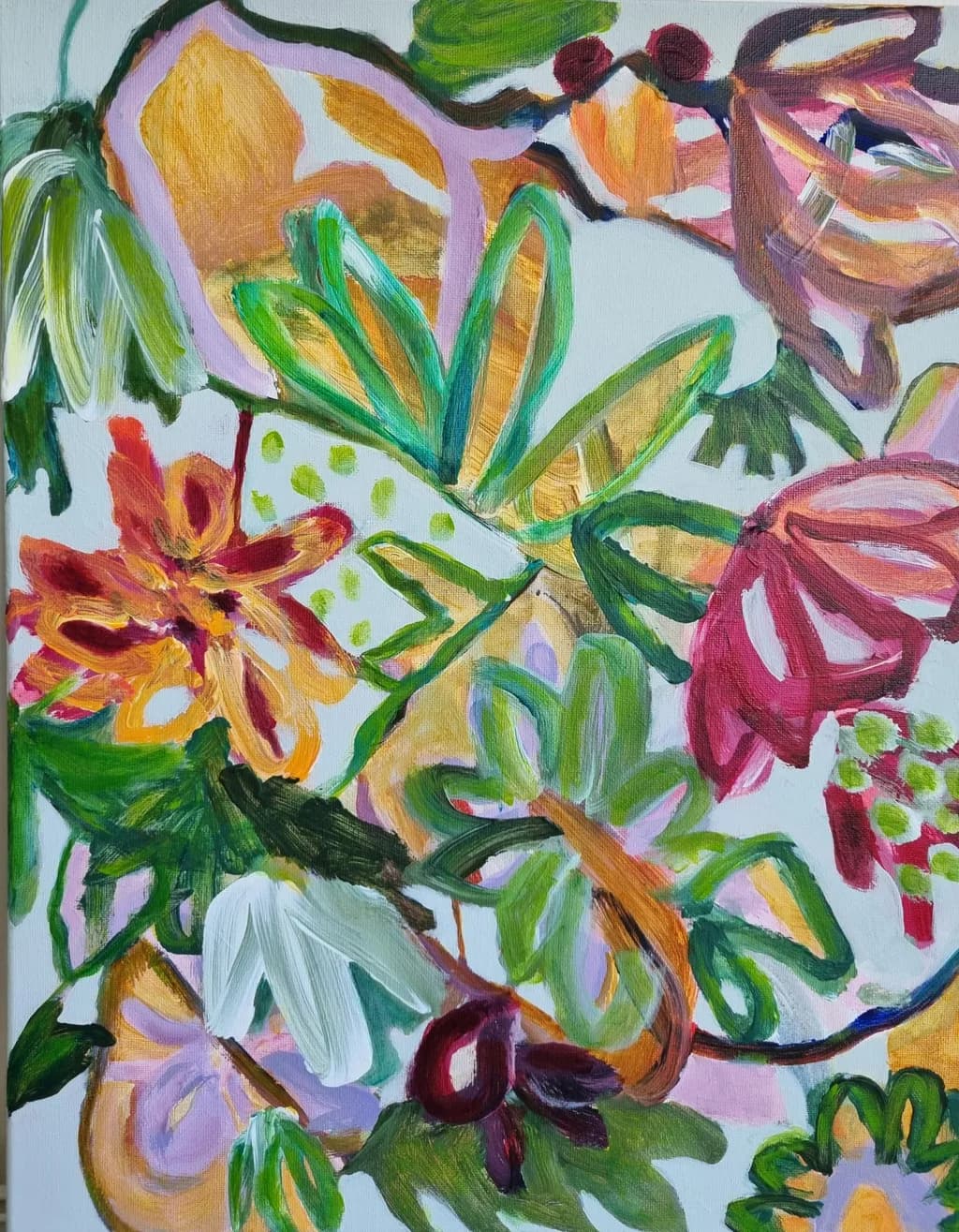 Vibrant Floral Harmony: A Dance of Colors and Nature's Beauty