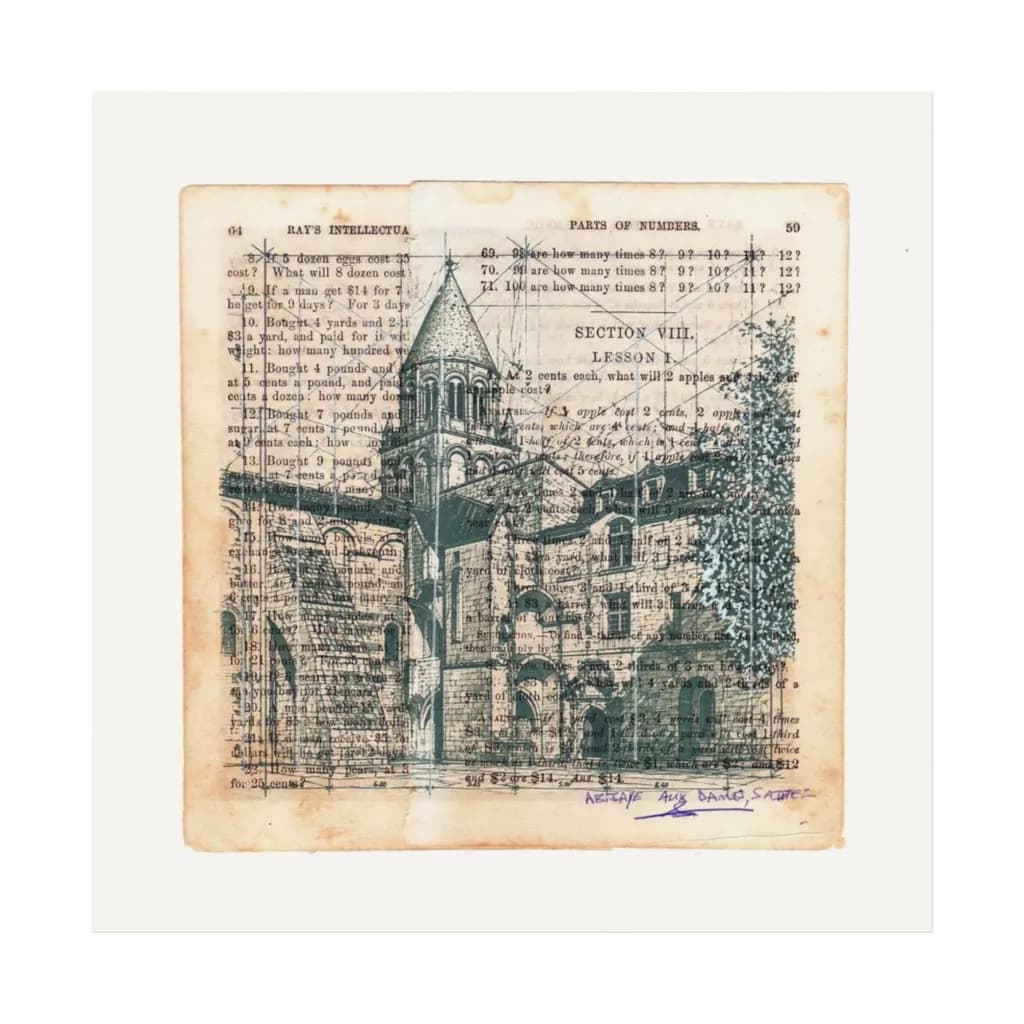 Abbaye Aux Dames Architectural Sketch