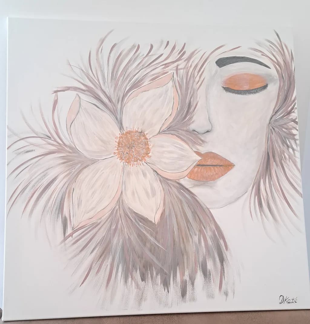 Whispers of Elegance: A Serene Portrait of Beauty and Nature