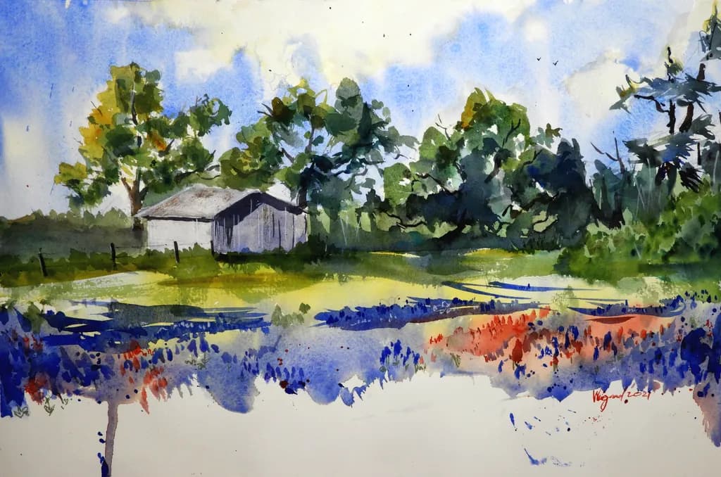 Whimsical Waters: A Playful Dance of Color in Nature's Embrace