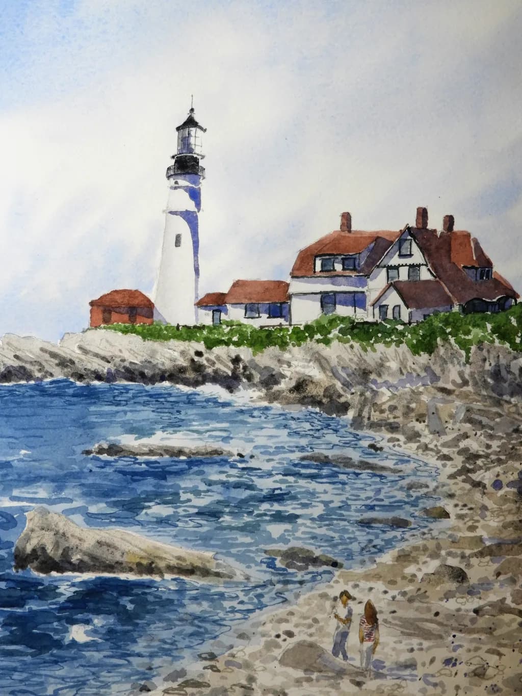 Guiding Light: A Whimsical Journey to the Shoreline Lighthouse