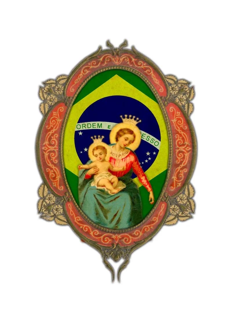 Divine Embrace: The Madonna and Child in Brazilian Colors
