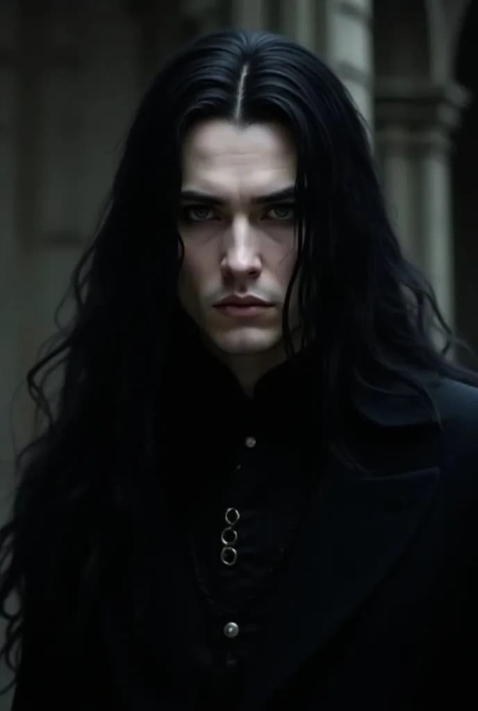 Ethereal Gaze: A Portrait of Dark Elegance