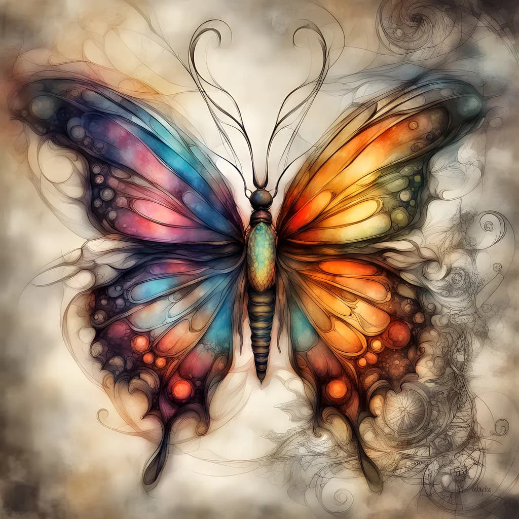 Colorful Metamorphosis: A Vibrant Journey Through the Wings of Imagination