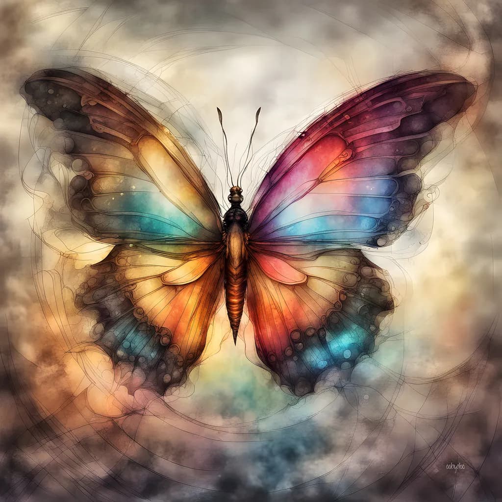 Colorful Metamorphosis: A Vibrant Journey Through the Wings of Imagination