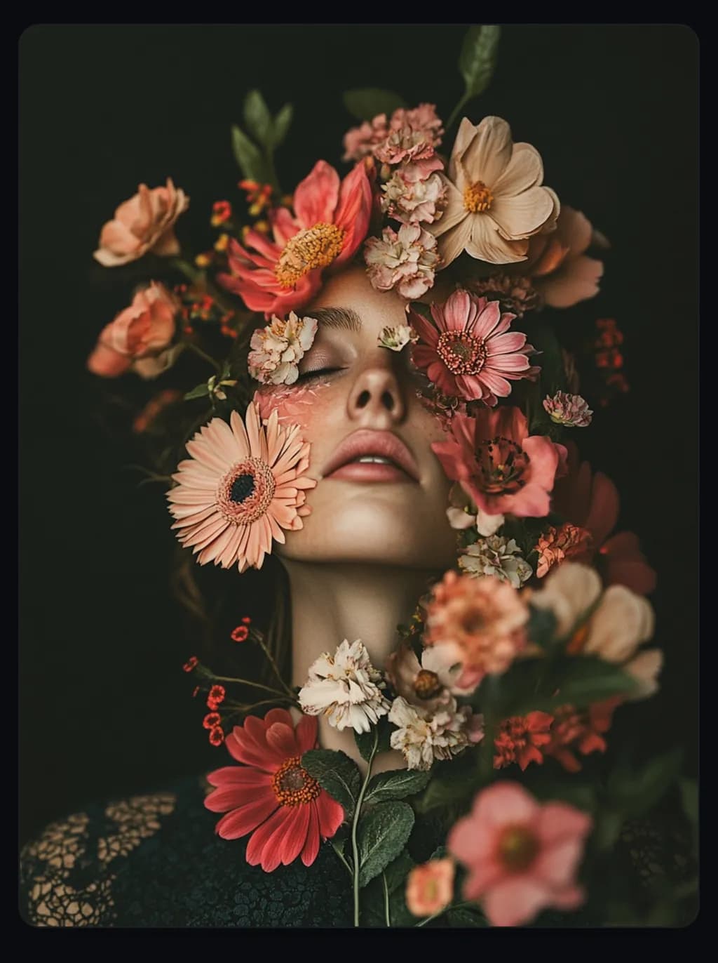Whispers of Bloom: A Floral Embrace of Serenity and Beauty