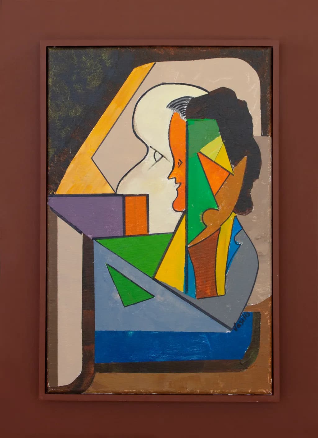 Vibrant Reflections: A Cubist Exploration of Identity and Emotion