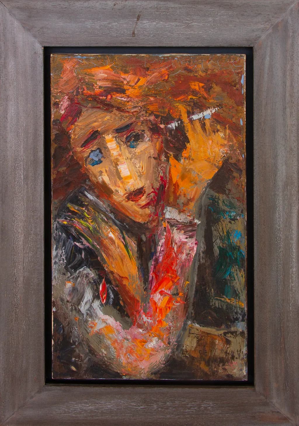 Whispers of Emotion: A Portrait of Inner Turmoil