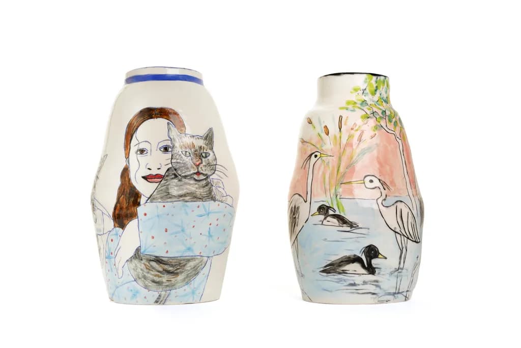 Darker Ceramic Vases