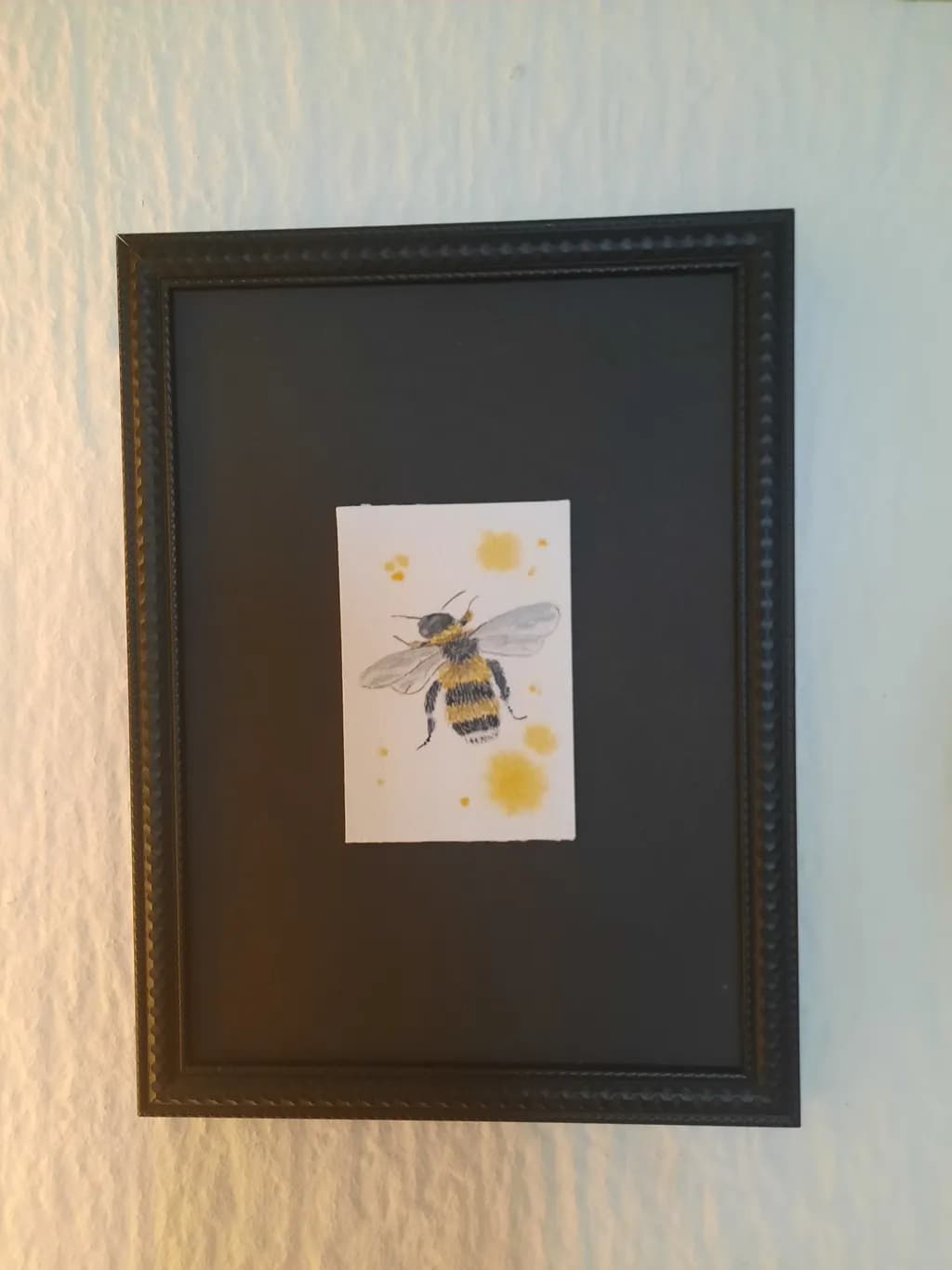 Whimsical Bumblebee: A Delicate Dance of Nature in Watercolor Art