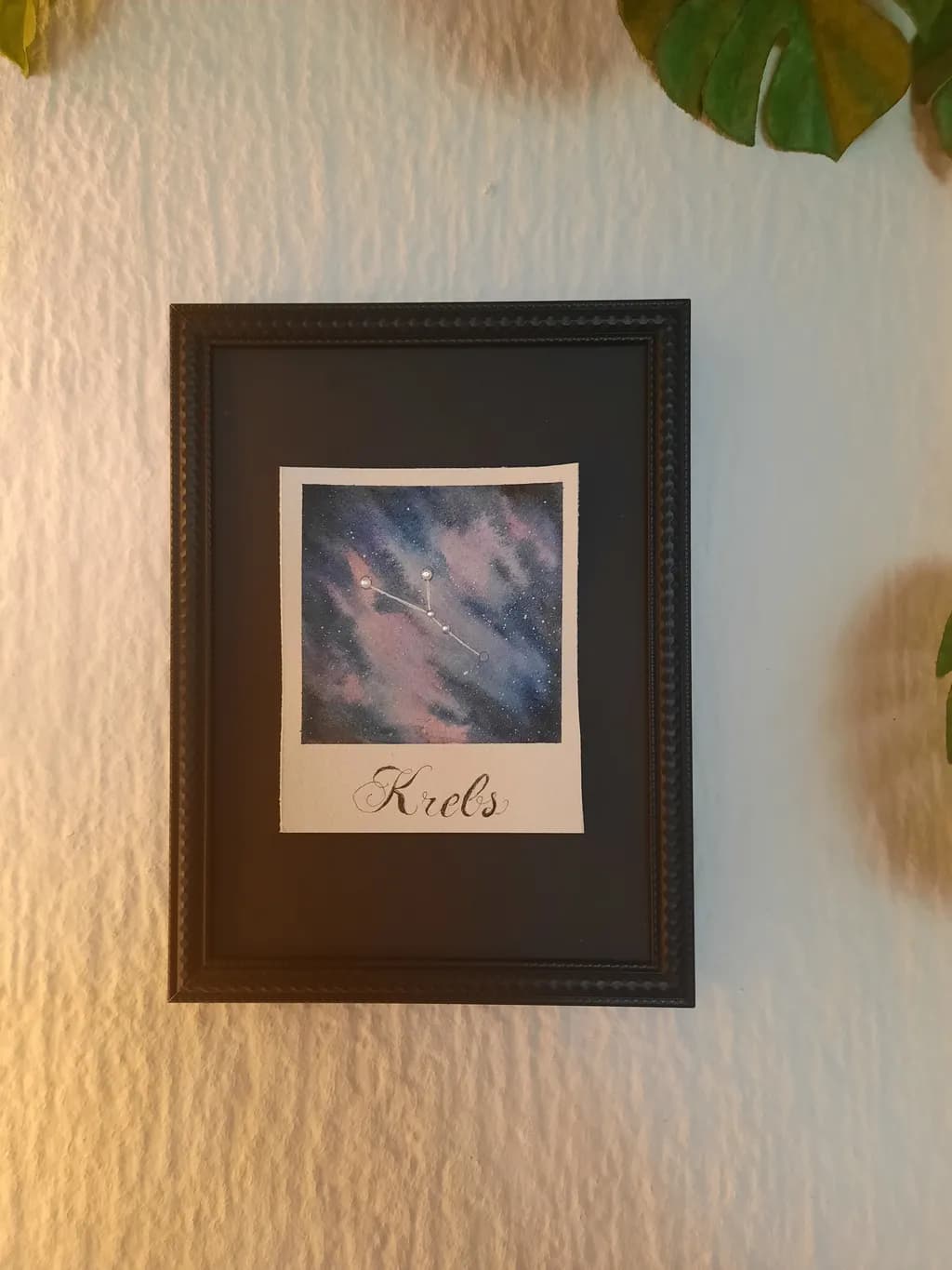 Celestial Dreams: A Watercolor Tribute to the Constellation Krebs