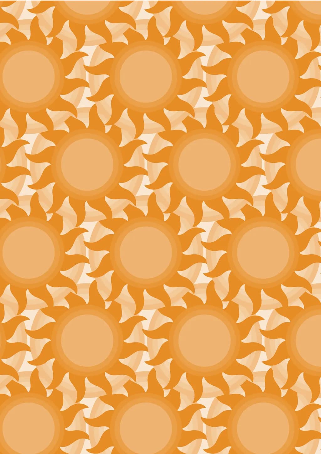 Radiant Sunburst Pattern: A Warm Embrace of Light and Energy